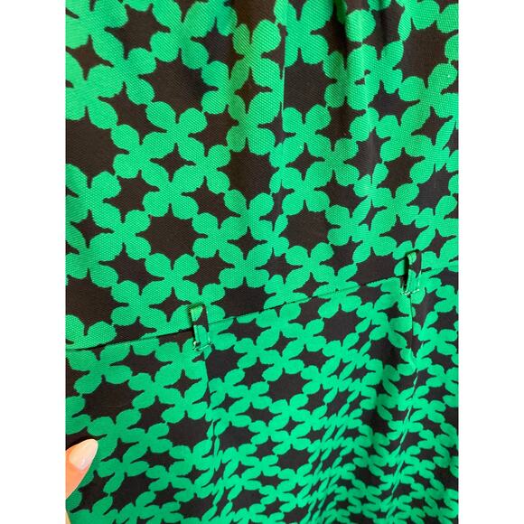 Green Retro Fitted Work Wear Professional Olivia Matthew Dress 8 - Picture 3 of 6